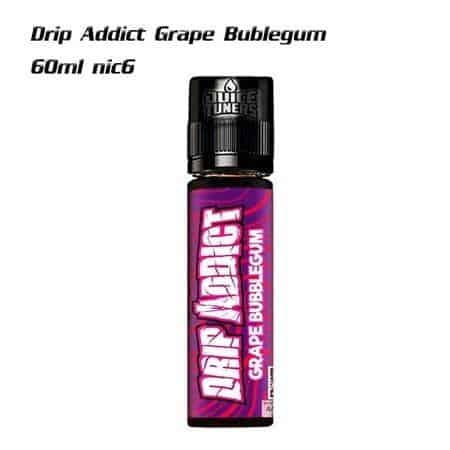 Drip addict bubble gum หมากฝรั่งองุ่น Free base 60ml