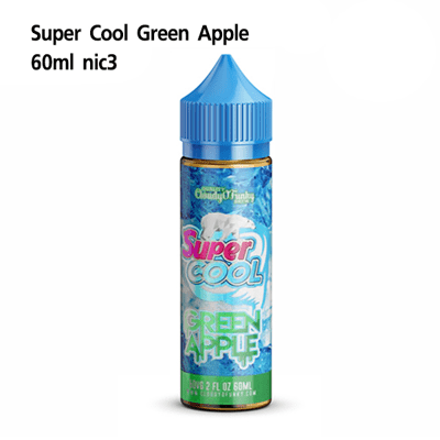 Supercool Green Apple แอปเปิ้ลเขียว Free base 60ml