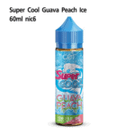Supercool Guava Peach ฝรั่ง พีชFree base 60ml
