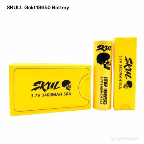 ถ่าน บุหรี่ไฟฟ้าSKULL Gold 18650