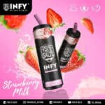 Infy 6000 Puffs Strawberry milk