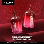 หัวพอต voltbar 12000 Puffs refill strwberry bubblegum