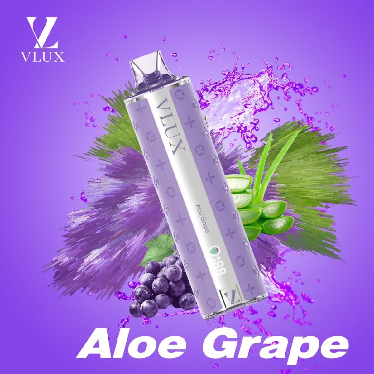 VLux 12000 Puffs Aloe Grape